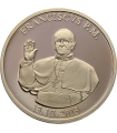 Medal okolicznościowy Watykan 2013 Papież Franciszek pozłacany, kapsuła, certyfikat