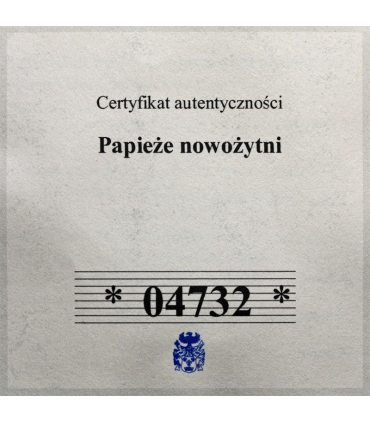 Medal okolicznościowy Watykan 2013 Papież Franciszek pozłacany, kapsuła, certyfikat