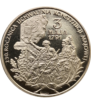 Medal Konstytucja 3 maja 1791 – Jeszcze Polska nie zginęła, miedzionikiel platerowany