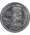 Kanada 1 dolar, 1958 100 rocznica założenie Kolumbii Brytyjskiej, srebro, certyfikat