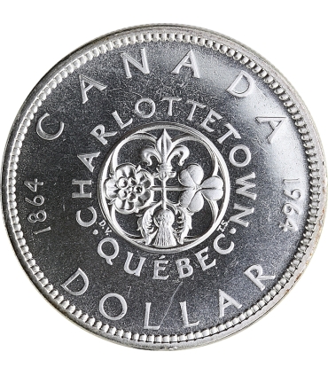 Kanada 1 Dolar 1964 - Quebec, srebro, certyfikat
