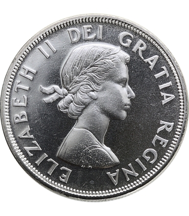 Kanada 1 Dolar 1964 - Quebec, srebro, certyfikat