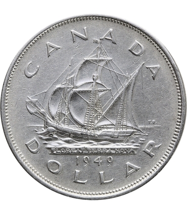 Kanada, 1 dolar 1949, Nowa Funlandia, srebro, certyfikat