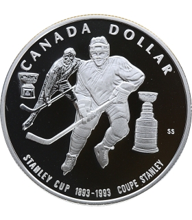 Kanada 1 dolar - 175 rocznica transportu dyliżansowego 1992, srebro