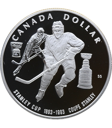 Kanada 1 dolar - 175 rocznica transportu dyliżansowego 1992, srebro