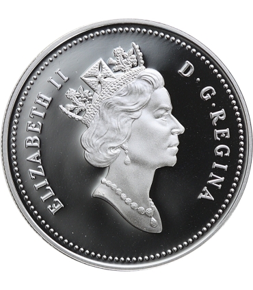 Kanada 1 dolar - 175 rocznica transportu dyliżansowego 1992, srebro