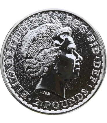 Wielka Brytania 2 funty, 2015, Britannia, st. 1, 1 Oz, srebro Ag999, certyfikat