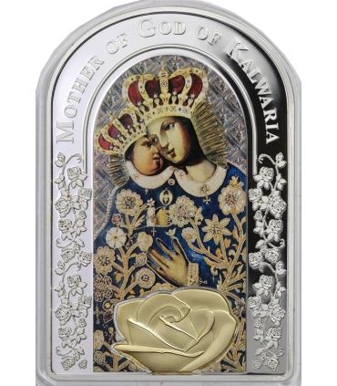 Tokelau 2 Dolary 2017 Matka Boska Kalwaryjska 50 g Srebro 999 etui, certyfikat
