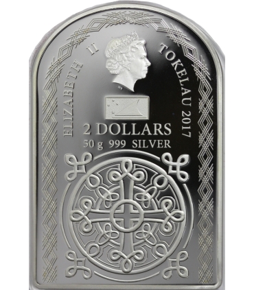 Tokelau 2 Dolary 2017 Matka Boska Kalwaryjska 50 g Srebro 999 etui, certyfikat