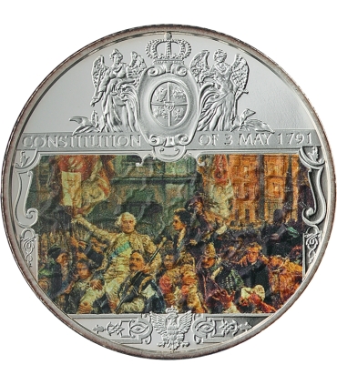 Niue 1 Dolar Konstytucja 3 Maja 1791 – 2021, srebro 999 Ag, 1 uncja, etui, certyfikat