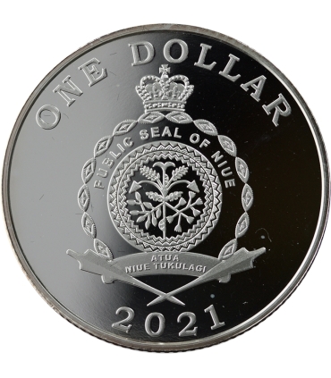 Niue 1 Dolar Konstytucja 3 Maja 1791 – 2021, srebro 999 Ag, 1 uncja, etui, certyfikat