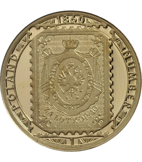 5 dolarów Niue Pierwszy polski znaczek 1860 , 2022, złoto 999 Au, 3,11g, etui, certyfikat