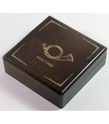 5 dolarów Niue Pierwszy polski znaczek 1860 , 2022, złoto 999 Au, 3,11g, etui, certyfikat