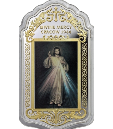 Niue 5 dolarów Divine Mercy Cracow 1944, 2019, srebro Ag 999, 2 uncje 62,2g, etui, certyfikat