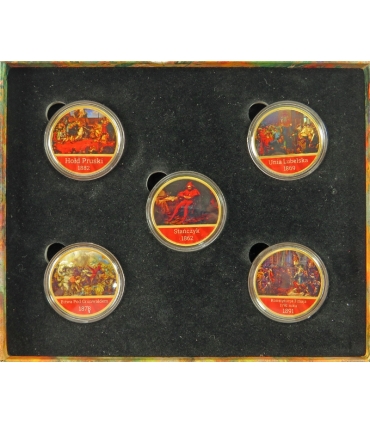 Zestaw platerowanych medali „Mistrz Jan Matejko – Historia zapisana w obrazach”, 2023, etui, certyfikat