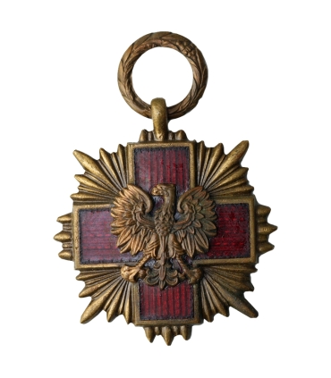 Odznaka Honorowa PCK krzyż z emalią