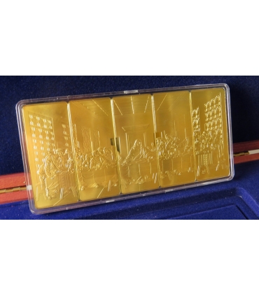 Zestaw 5 sztabek Ostatnia Wieczerza, Leonardo da Vinci, certyfikat, etui