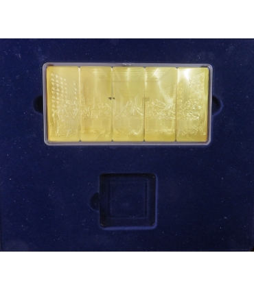 Zestaw 5 sztabek Ostatnia Wieczerza, Leonardo da Vinci, certyfikat, etui