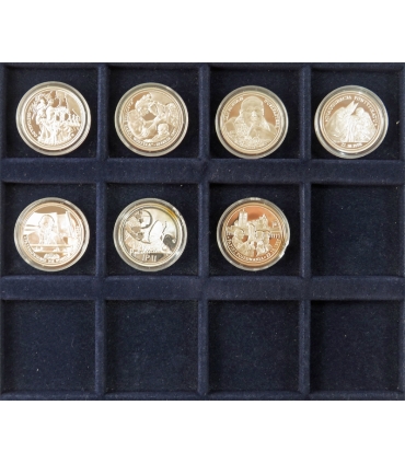 16 medali Jan Paweł II - Człowiek, który zmienił świat, srebro + kaseta na 24 medale