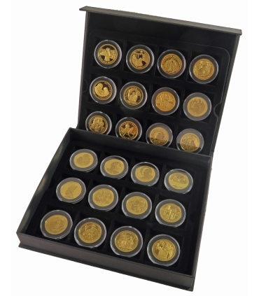 Zestaw 8 medali VIII Błogosławieństw Świętego Jana Pawła II, certyfikat, etui