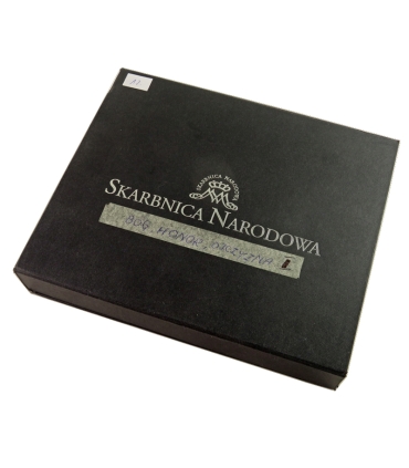 Zestaw 48 szt. medali - Bóg Honor Ojczyzna – Dzieje Narodu Polskiego, platerowane złotem, kapsle, etui