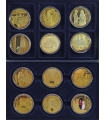 Komplet 12 medalów pamiątkowych – William & Kate, pozłacane, edycja limitowana 9999 szt.