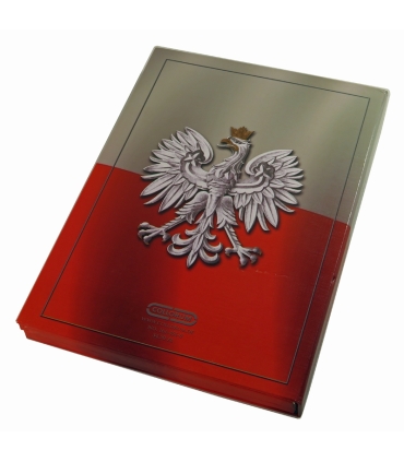 Zestaw 6 medali Historia Polski – platerowane, etui