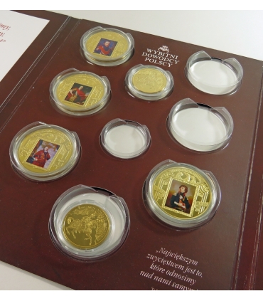 Zestaw 6 medali Wybitni dowódcy + etui