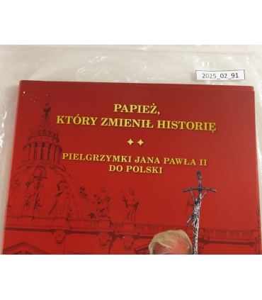 Zestaw medali „Papież, który zmienił historię – Pielgrzymki Jana Pawła II do Polski”, 7 szt., pozłacane, etui, certyfikat