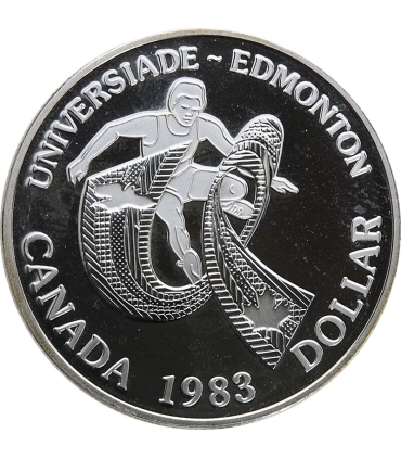 Kanada, 1 dolar 1975, 100 lat Calgary, stan 1