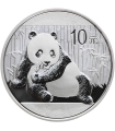Chiny, 10 yuanów, 2015, Panda, stan 1, certyfikat
