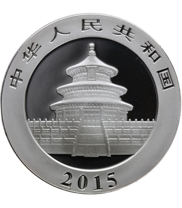 Chiny, 10 yuanów, 2015, Panda, stan 1-