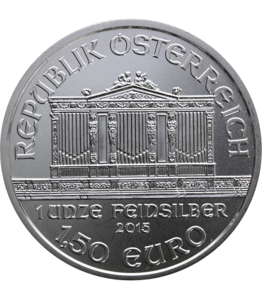 Austria 1,5 Euro 2008 Filharmonicy wiedeńscy, srebro, 1oz, stan 1
