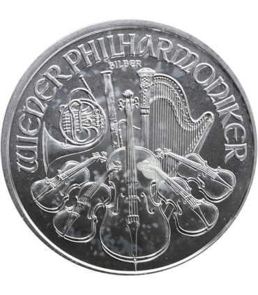 Austria 1,5 Euro 2008 Filharmonicy wiedeńscy, srebro, 1oz, stan 1
