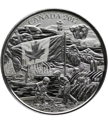 Kanada 3 dolary, 2017 Duch Kanady, srebro 999, certyfikat