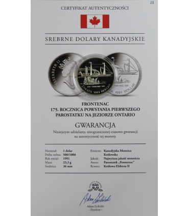 Kanada, 1 dolar 1975, 100 lat Calgary, stan 1