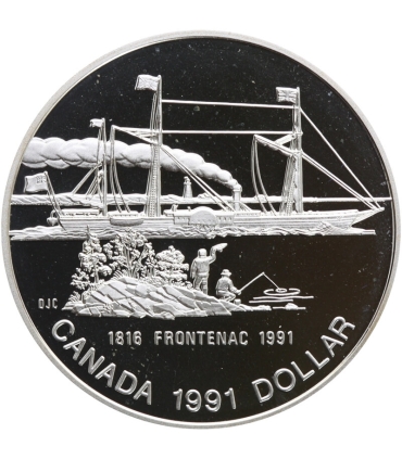 Kanada, 1 dolar 1975, 100 lat Calgary, stan 1