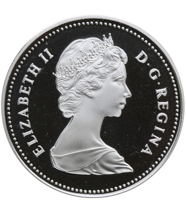 Kanada, 1 dolar 1984, 150 lat Toronto, certyfikat, srebro