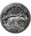 Kanada, 1 dolar 1980, Niedźwiedź polarny, srebro, certyfikat