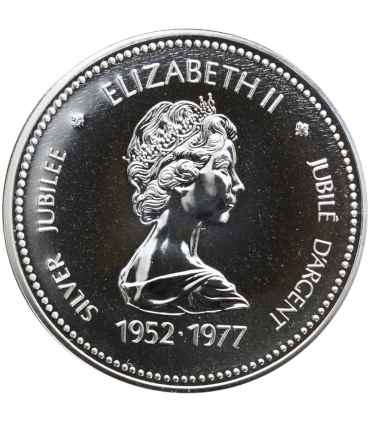 Kanada 1 Dolar Jubileusz Królowej Elżbiety II, 1977, srebro, certyfikat