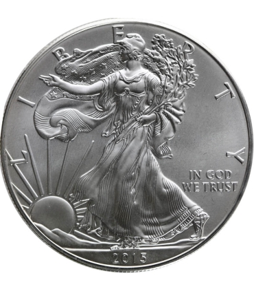 USA, 1 dolar "Srebrny Orzeł", 1 Oz, 2015, certyfikat, mennicza