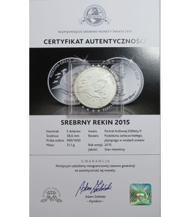 Numizmat 1000-lecie Polski - Konstytucja 3 maja, certyfikat