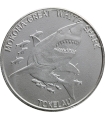 Tokelau 5 dolarów, 2015 Wielki biały rekin, srebro