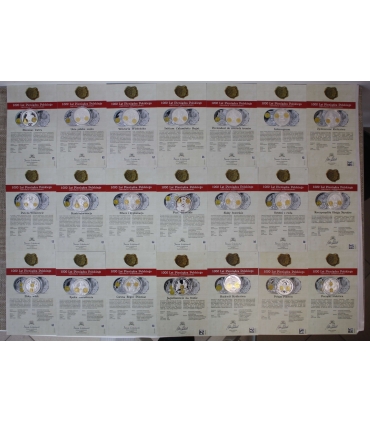 Zestaw 21 medali 1000 lat pieniądza Polskiego, + pudełko + certyfikaty