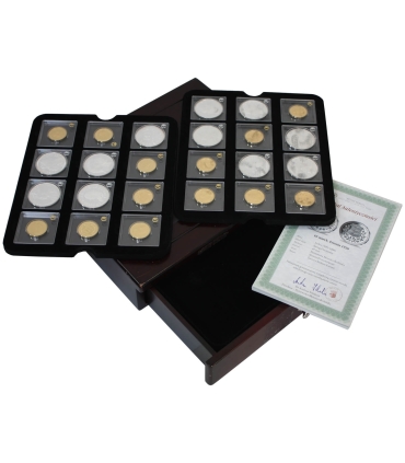 Legendarne monety świata - repliki - 22 szt. Ag999
