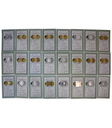 Legendarne monety świata - repliki - 22 szt. Ag999
