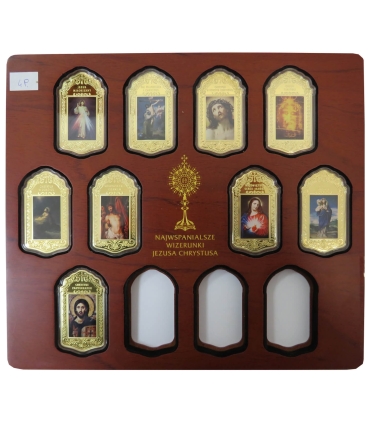 Najwspanialsze Wizerunki Jezusa Chrystusa - 9 sztuk medali + ekskluzywne drewniane etui