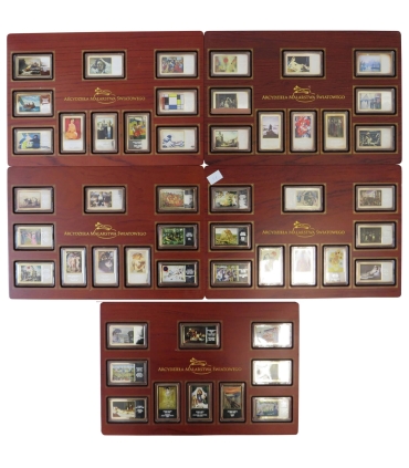 Arcydzieła malarstwa światowego - 50 sztuk medali + 5 ekskluzywnych drewnianych etui