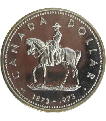Kanada 1 Dolar 1973 - Kanadyjska Królewska Policja Konna, srebro