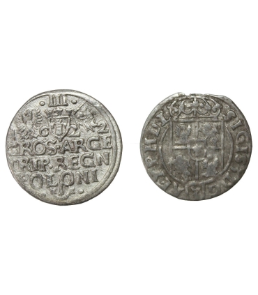 Zygmunta III Waza, trojak 1622 + półtorak 1624 + etui + certyfikat